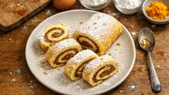 Pionono sin gluten: bizcocho fino y esponjoso que se enrolla sin romperse