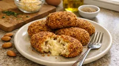 Croquetas keto de pollo: cremosas por dentro y crujientes con almendra y lino