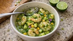 Ceviche verde de camarón: fresco, ligero y listo sin encender el fuego