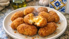 Croquetas de calabaza y queso: cremosas por dentro y crujientes por fuera