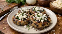 Bocoles de frijol a la plancha: dorados por fuera y tiernos por dentro