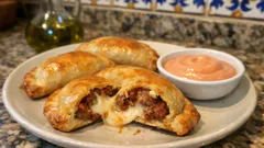 Empanadas de salchicha y queso al horno: crujientes por fuera y cremosas por dentro