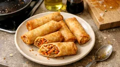 Rollitos primavera con tortilla de harina: crujientes y listos en pocos pasos