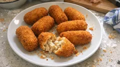 Croquetas de pollo en Mycook Touch: cremosas por dentro y crujientes por fuera