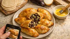 Empanadas de morcilla al horno: relleno cremoso y masa crujiente, listas en 20 minutos