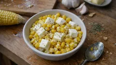 Choclo con queso y mantequilla al ajo: un entrante fácil y muy jugoso