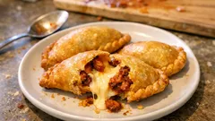 Empanadas de queso y chorizo en freidora de aire: doradas y listas en 10 minutos