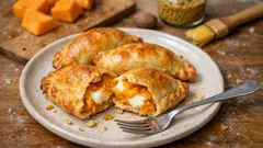 Empanadillas de calabaza y queso al horno: crujientes por fuera y cremosas por dentro
