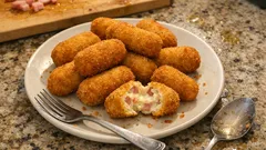 Croquetas de jamón y queso bien cremosas: el paso a paso para que no se abran