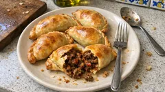 Empanadas santiagueñas al horno: relleno jugoso de ternera con comino y pimentón