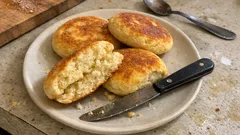 Arepas andinas de trigo en sartén: doradas por fuera y esponjosas por dentro