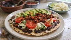 Tlayudas de Oaxaca caseras: tortilla crujiente, frijoles y quesillo en 30 minutos