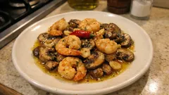 Setas al ajillo con gambas: el salteado rápido que siempre queda jugoso