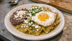 Chilaquiles verdes con huevo y frijoles: desayuno reconfortante paso a paso