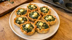 Canastitas de acelga al horno: crujientes por fuera y cremosas por dentro