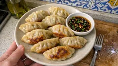 Gyozas veganas de verduras: el truco de sartén y vapor para que queden crujientes