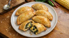 Empanadas de acelga y maíz al horno: crujientes, cremosas y sin freír