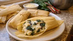 Tamales de acelga y queso al vapor: esponjosos y muy fáciles de preparar