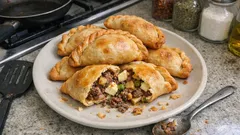 Empanadas jujeñas al horno: relleno jugoso de carne, patata y arvejas