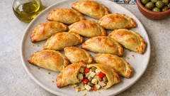 Empanadas de merluza al horno: crujientes por fuera y jugosas por dentro