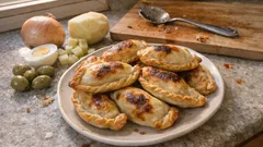 Empanadas cordobesas al horno: carne y patata con relleno jugoso, paso a paso