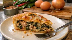 Tarta salada de acelgas y atún: cena ligera que también está rica fría