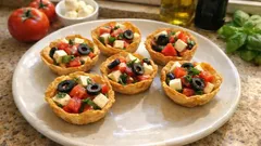 Canastitas caprese al horno: crujientes por fuera y jugosas por dentro