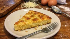 Fainá de queso en licuadora: pan plano sin levadura, tierno y dorado