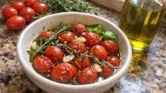 Tomates cherry confitados en AOVE: la receta fácil que deja un aceite aromático delicioso