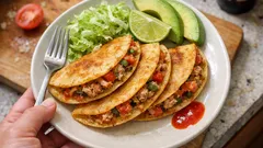 Quesadillas de atún fritas: crujientes por fuera y listas en pocos minutos